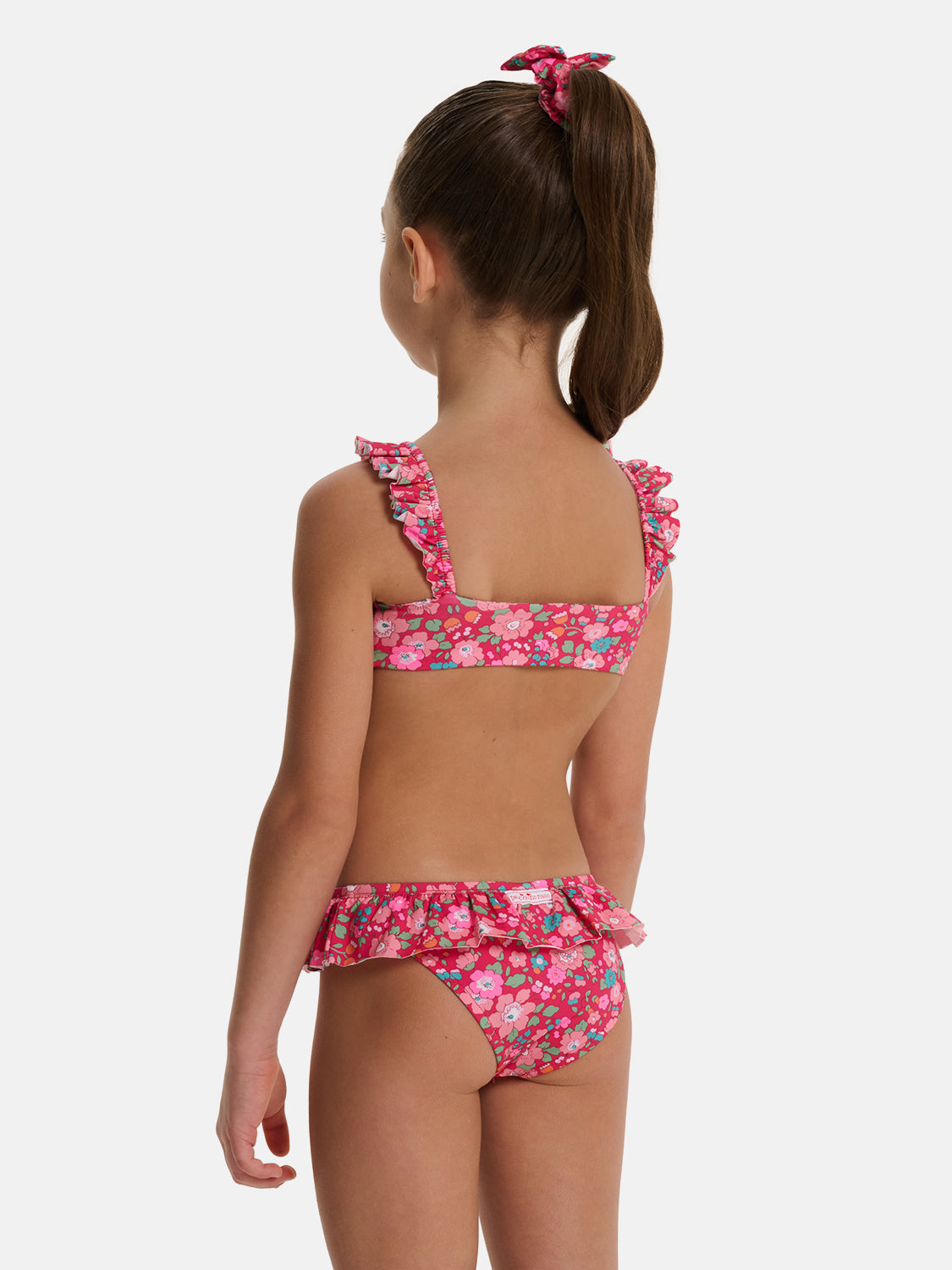 Bikini Bambina Top Rouches Slip Balza Liberty Betsy Lampone