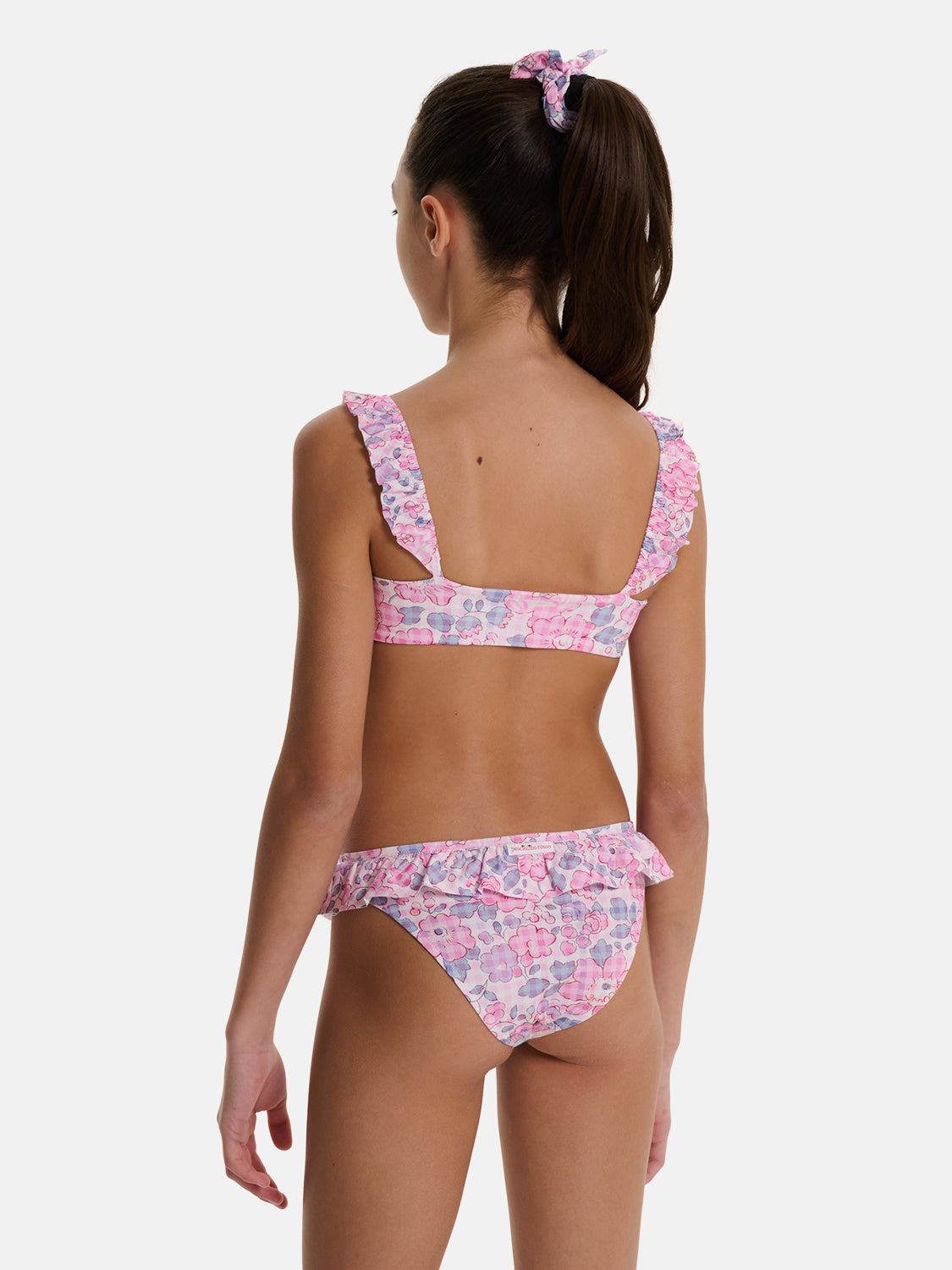 Bikini Bambina Top Rouches Slip Balza Liberty Betsy Vichy