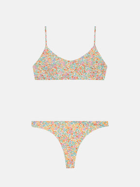 Bikini Donna Slip Brasiliana Fascia  Lycra Liberty Wiltshire Arancio