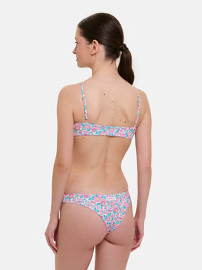 Bikini Donna Slip Brasiliana Fascia  Lycra Liberty Betsy Fluo Rosa Azzurro