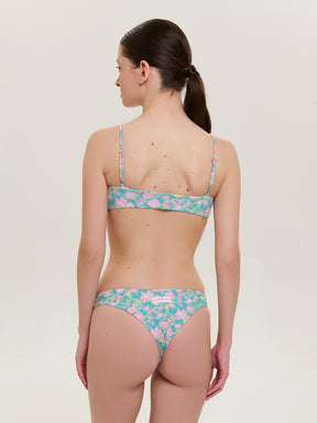 Bikini Donna Slip Brasiliana Fascia  Lycra Liberty Betsy Verde Rosa