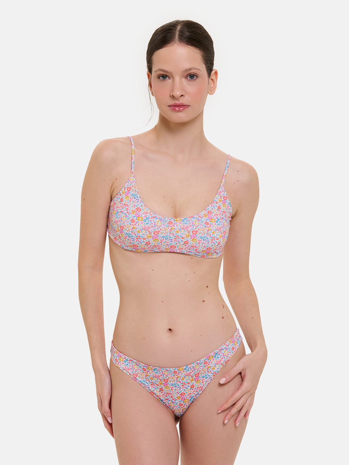 Bikini Donna Slip Brasiliana Fascia  Lycra Liberty Emma Giallo