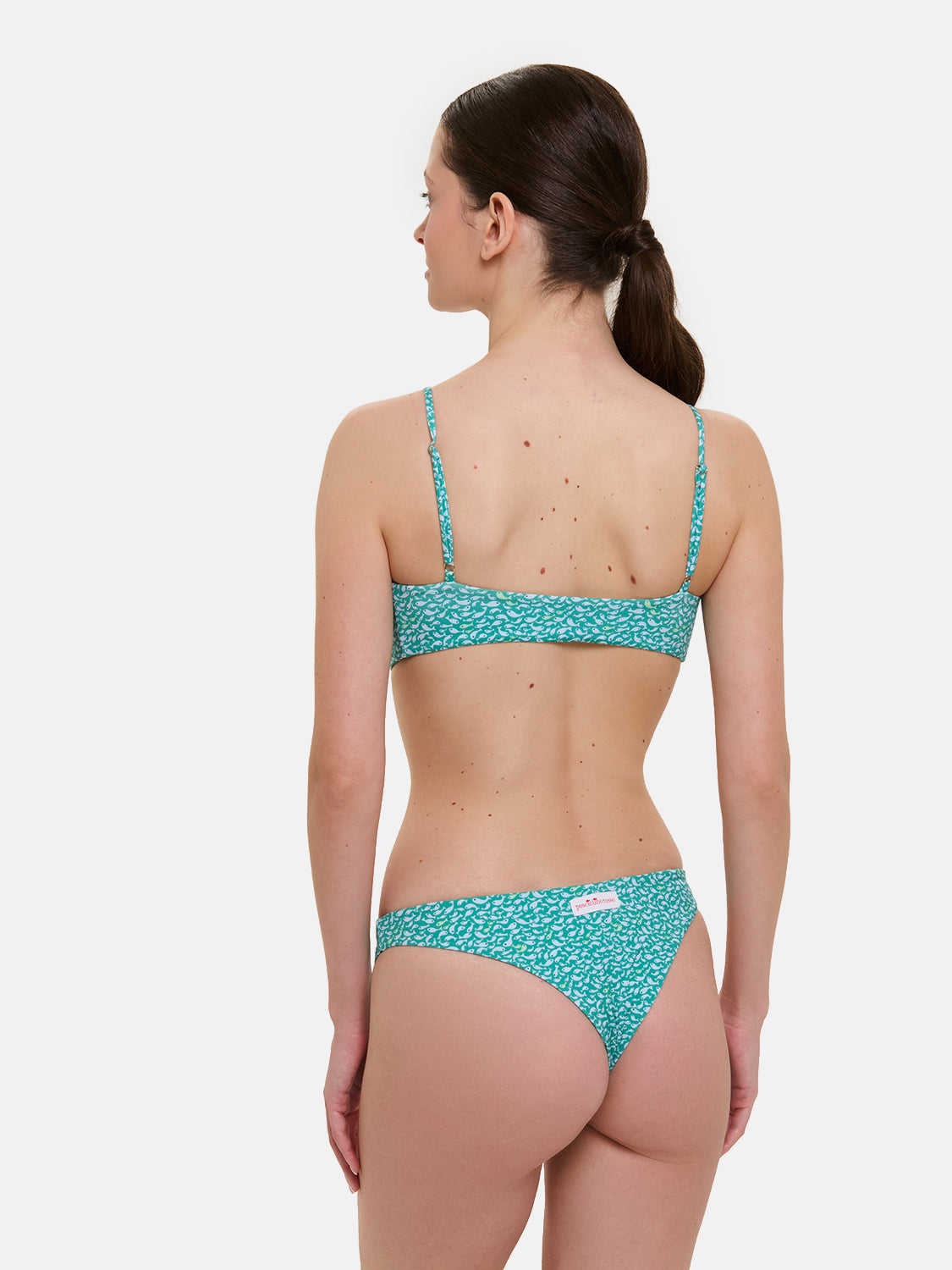 Bikini Donna Slip Brasiliana Fascia  Lycra Liberty Pesciolini Menta