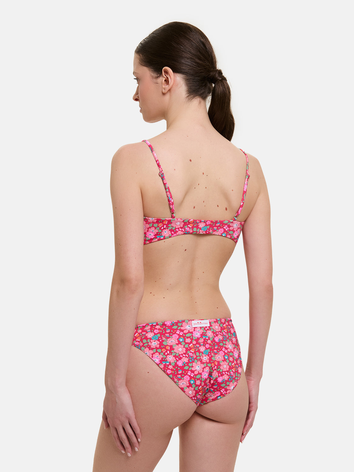 Bikini Nodo Donna Slip Classico Lycra Liberty Betsy Lampone