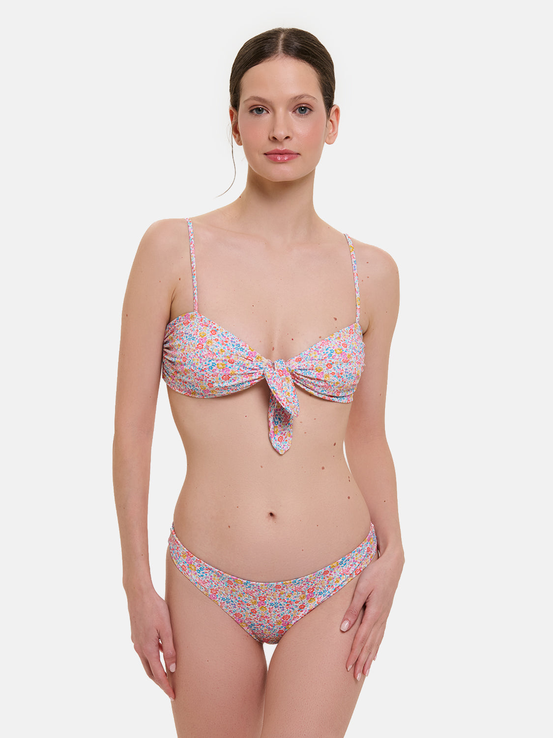 Bikini Nodo Donna Slip Classico Lycra Liberty Emma Giallo