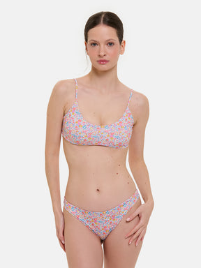 Bikini Donna Slip classico Fascia Lycra Liberty Emma Giallo