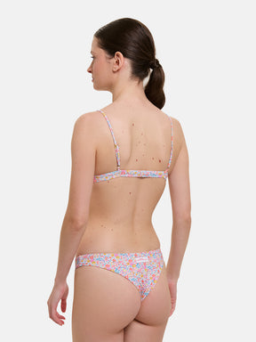 Bikini Donna Triangolo Fisso Slip Brasiliana Lycra Liberty Emma Giallo