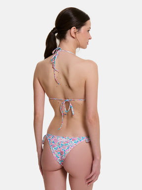 Bikini Donna Triangolo Lacci Brasiliana Lycra Liberty Liberty Betsy Fluo Rosa Azzurro