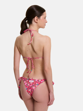 Bikini Donna Triangolo Lacci Brasiliana Lycra Liberty Liberty Betsy Lampone