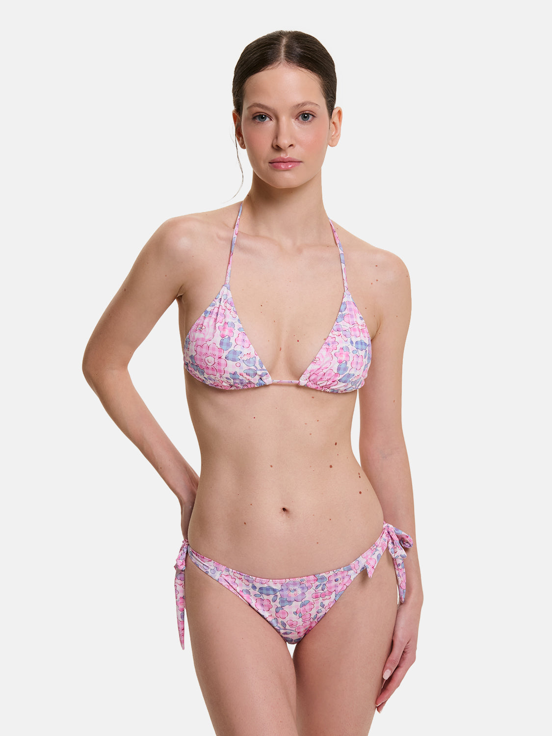 Bikini Donna Triangolo Lacci Brasiliana Lycra Liberty Liberty Betsy Vichy