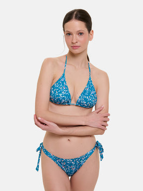 Bikini Donna Triangolo Lacci Brasiliana Lycra Liberty Liberty Pesciolini Ottanio