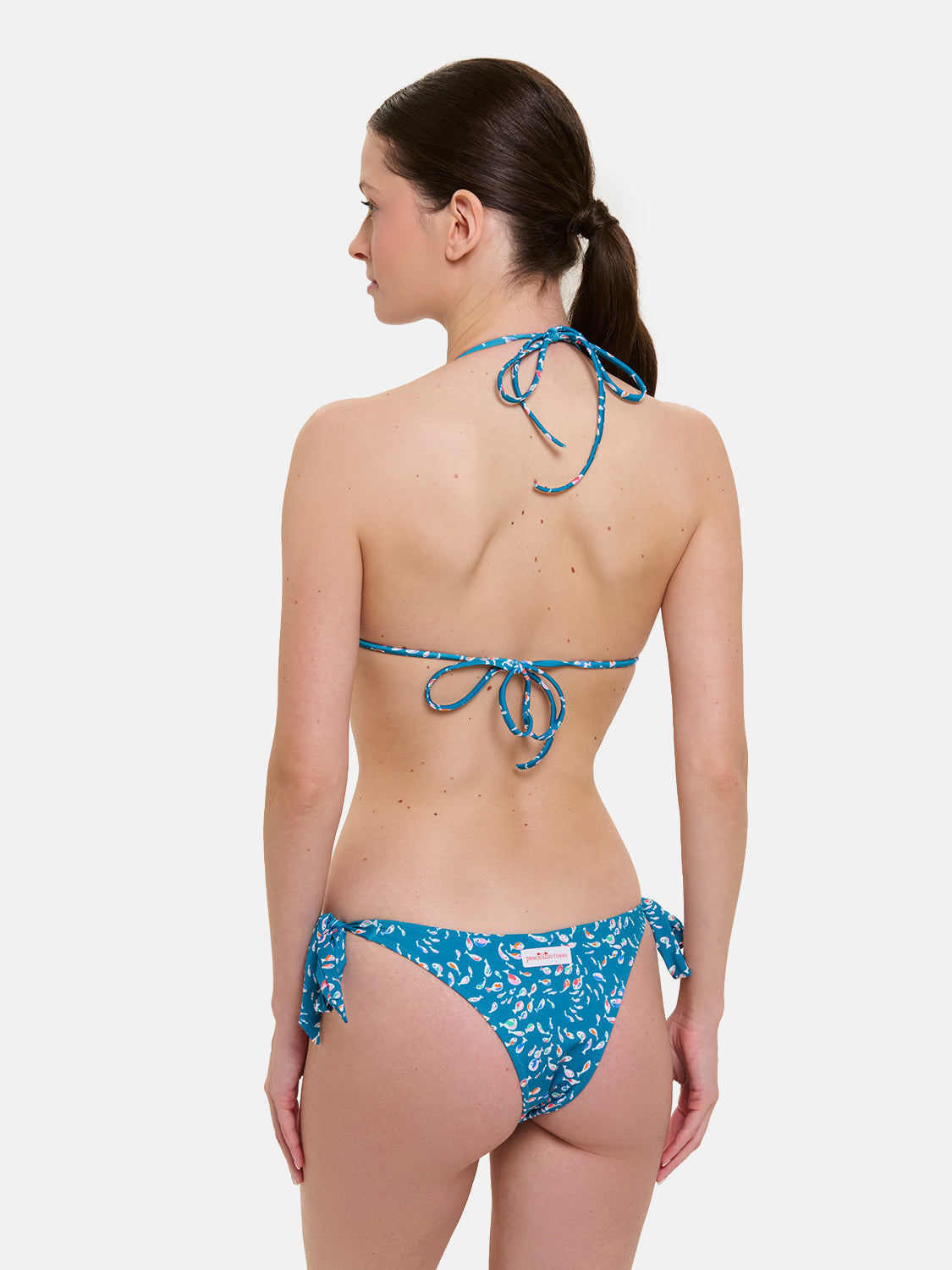 Bikini Donna Triangolo Lacci Brasiliana Lycra Liberty Liberty Pesciolini Ottanio