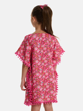 Caftano Poncho PonPon Liberty Betsy Lampone