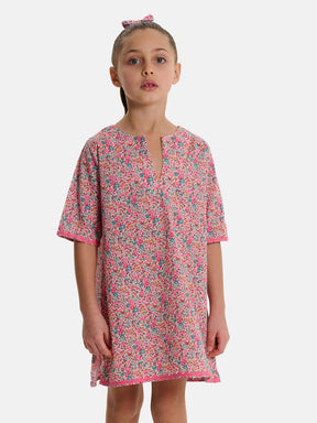 Caftano ZigZag Liberty Emma Fuxia Petrolio