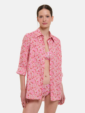 Camicione Lungo Liberty Betsy Fluo Fuxia