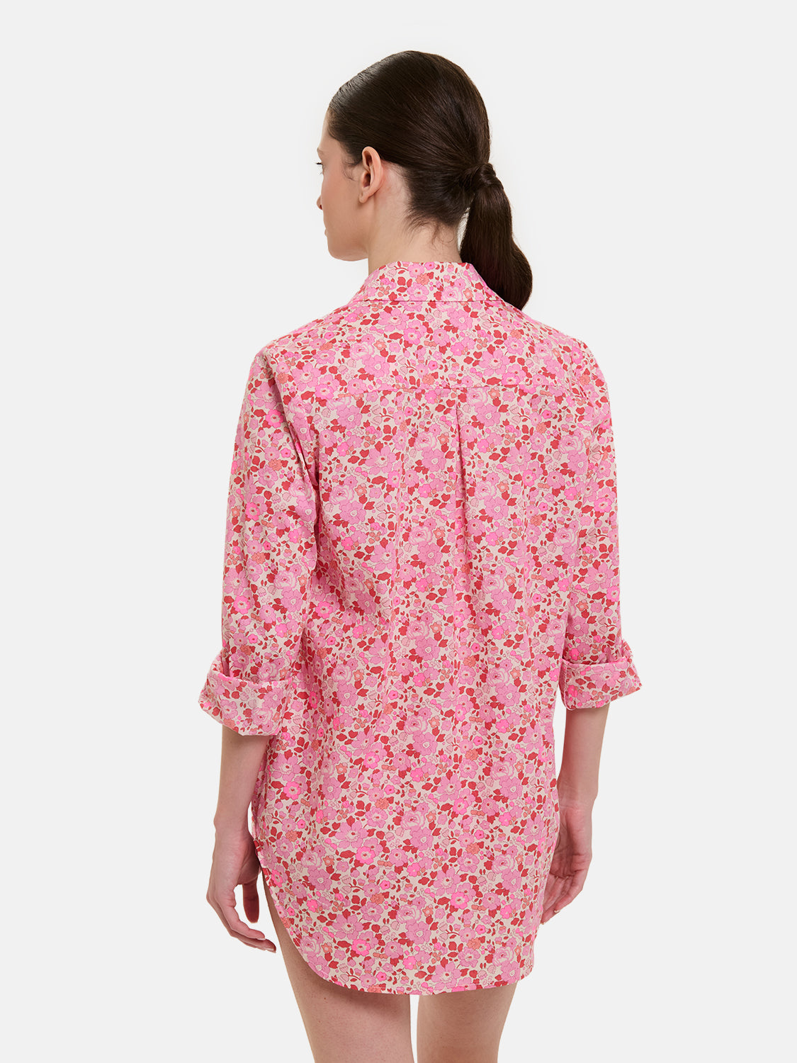 Camicione Lungo Liberty Betsy Fluo Fuxia