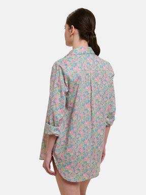 Camicione Lungo Liberty Betsy Verde Rosa