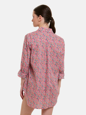 Camicione Lungo Liberty Emma Fuxia Petrolio
