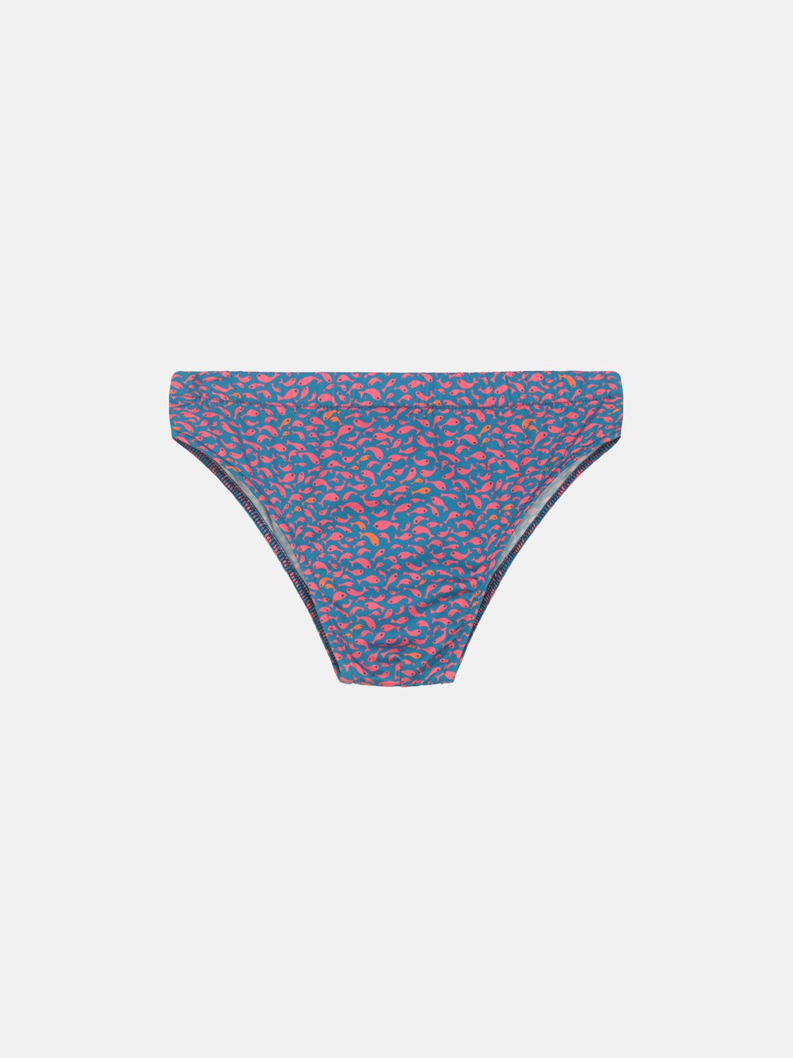 Costume Bambino Slip Lycra Pesciolini Vino
