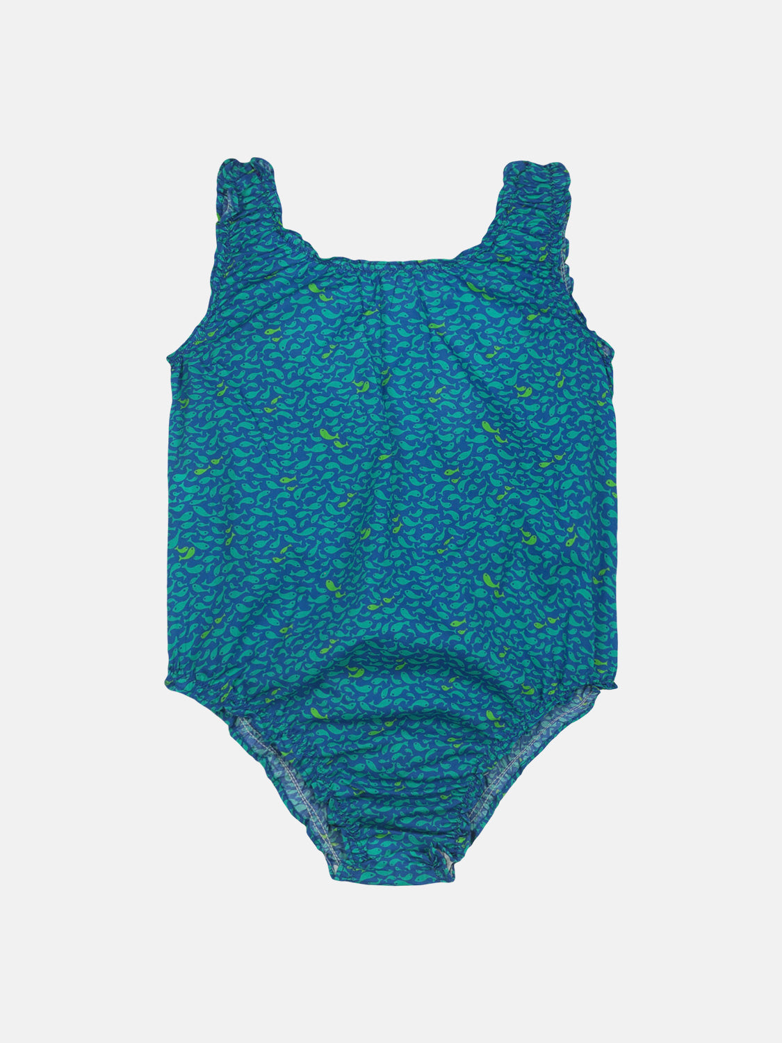 Costume Intero Cotone Liberty Pesciolini Fluo