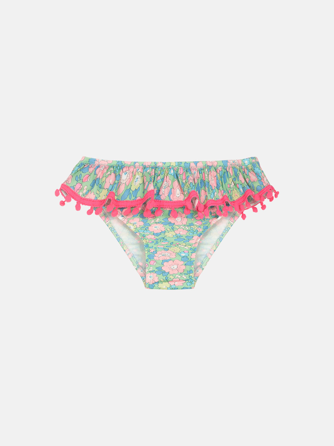 Costume Balza PonPon Lycra Liberty Betsy Verde Rosa