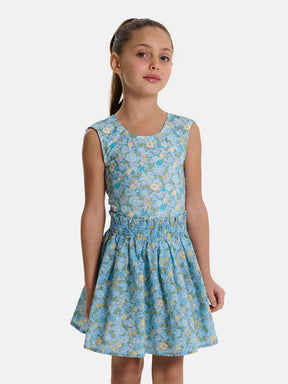 Gonnellina Bambina Liberty Betsy Azzurro