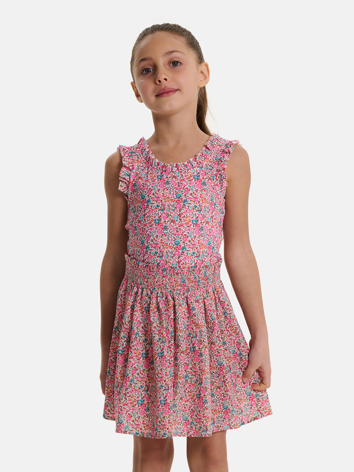 Gonnellina Bambina Liberty Emma Fuxia Petrolio