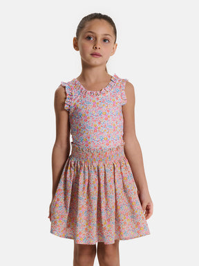 Gonnellina Bambina Liberty Emma Giallo