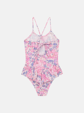 Intero Bambina Balza Lycra Liberty Betsy Vichy