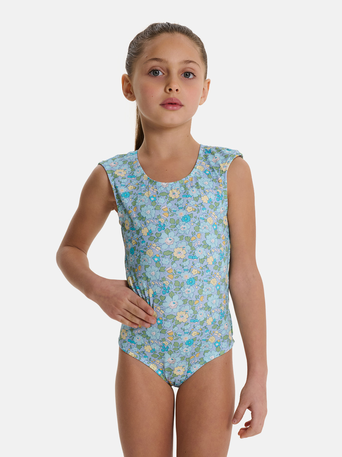 Intero Bambina Fiocco Liberty Betsy Azzurro