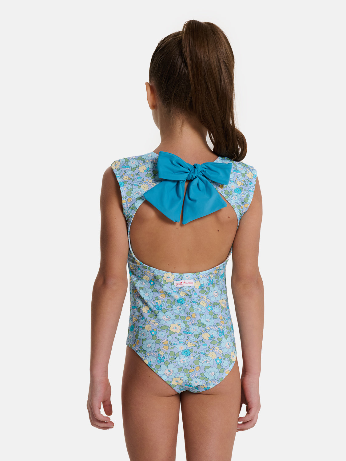 Intero Bambina Fiocco Liberty Betsy Azzurro