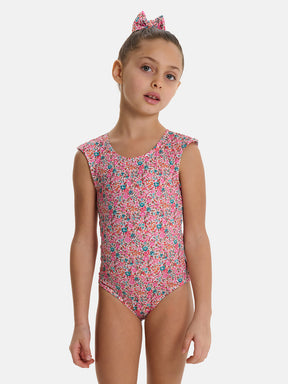 Intero Bambina Fiocco Liberty Emma Fuxia Petrolio