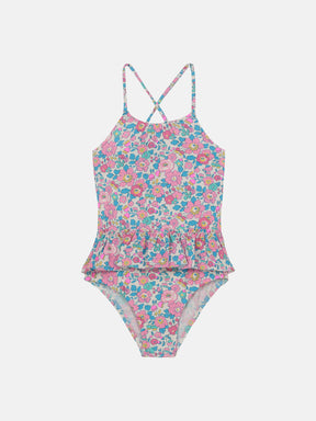 Intero Bambina Balza Liberty Betsy Fluo Rosa Azzurro
