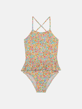 Intero Bambina Balza Liberty Wiltshire Arancio