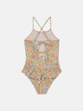 Intero Bambina Balza Liberty Wiltshire Arancio