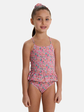 Intero Bambina Balza Lycra Liberty Emma Fuxia Petrolio