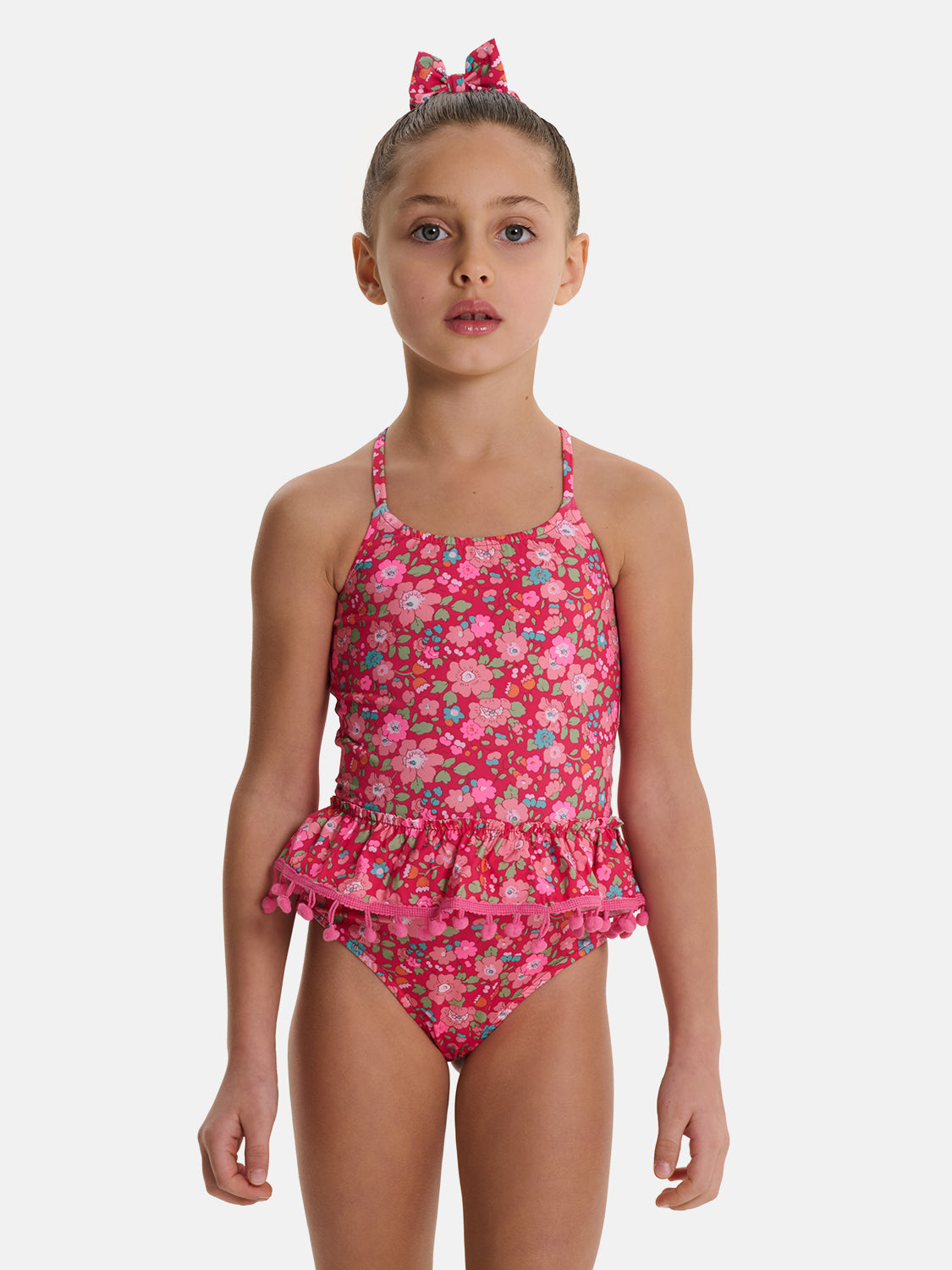 Intero Bambina Balza PonPon Liberty Betsy Lampone