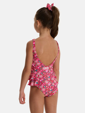 Intero Bambina Doppie Rouches Liberty Betsy Lampone
