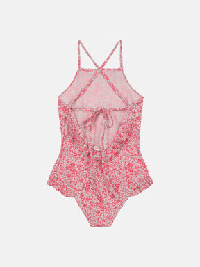 Intero Bambina Incrociato Liberty Emma Lampone