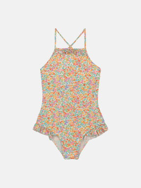 Intero Bambina Incrociato Liberty Wiltshire Arancio