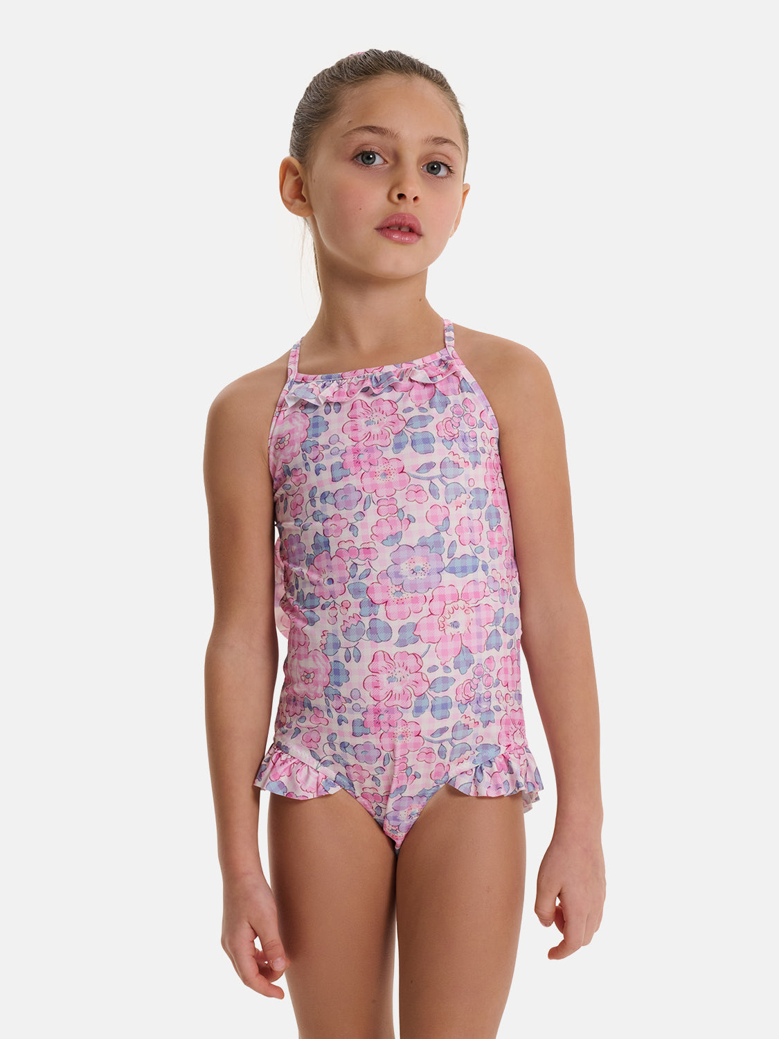 Intero Bambina Incrociato Liberty Betsy Vichy
