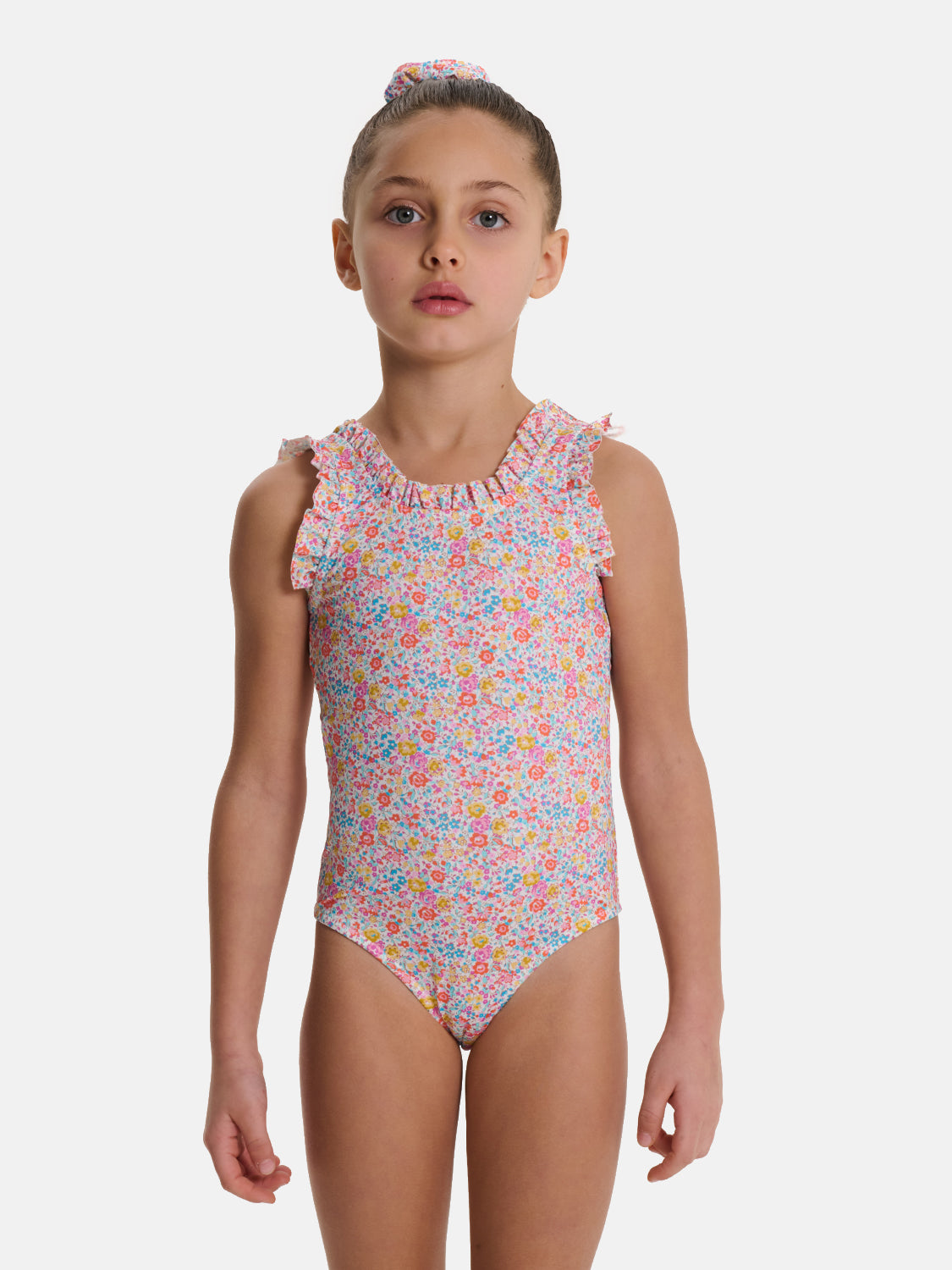 Intero Bambina Profili Rouches Liberty Emma Giallo