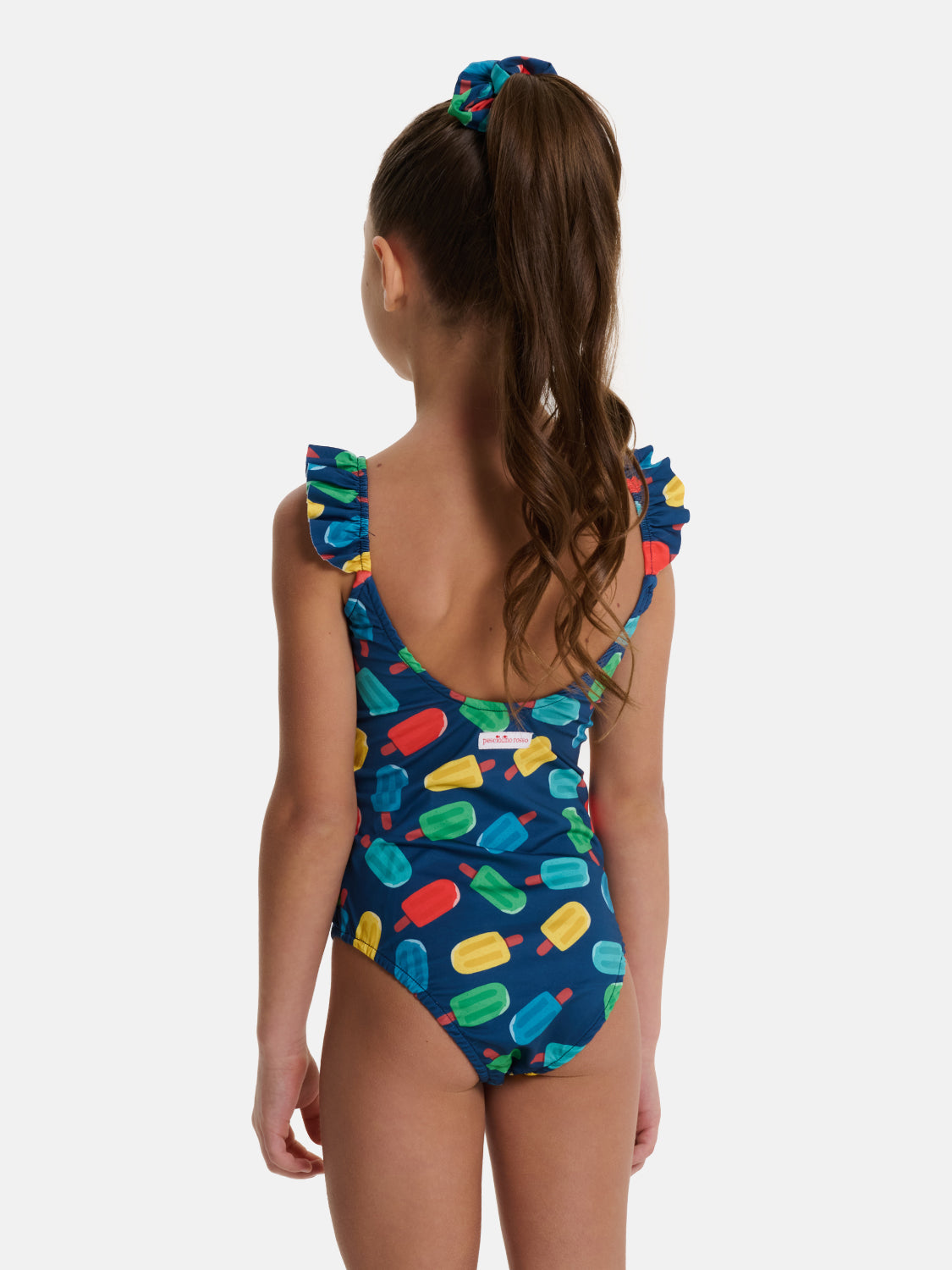 Intero Bambina Rouches Gelatini Blu