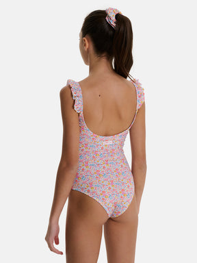 Intero Bambina Rouches Liberty Emma Giallo