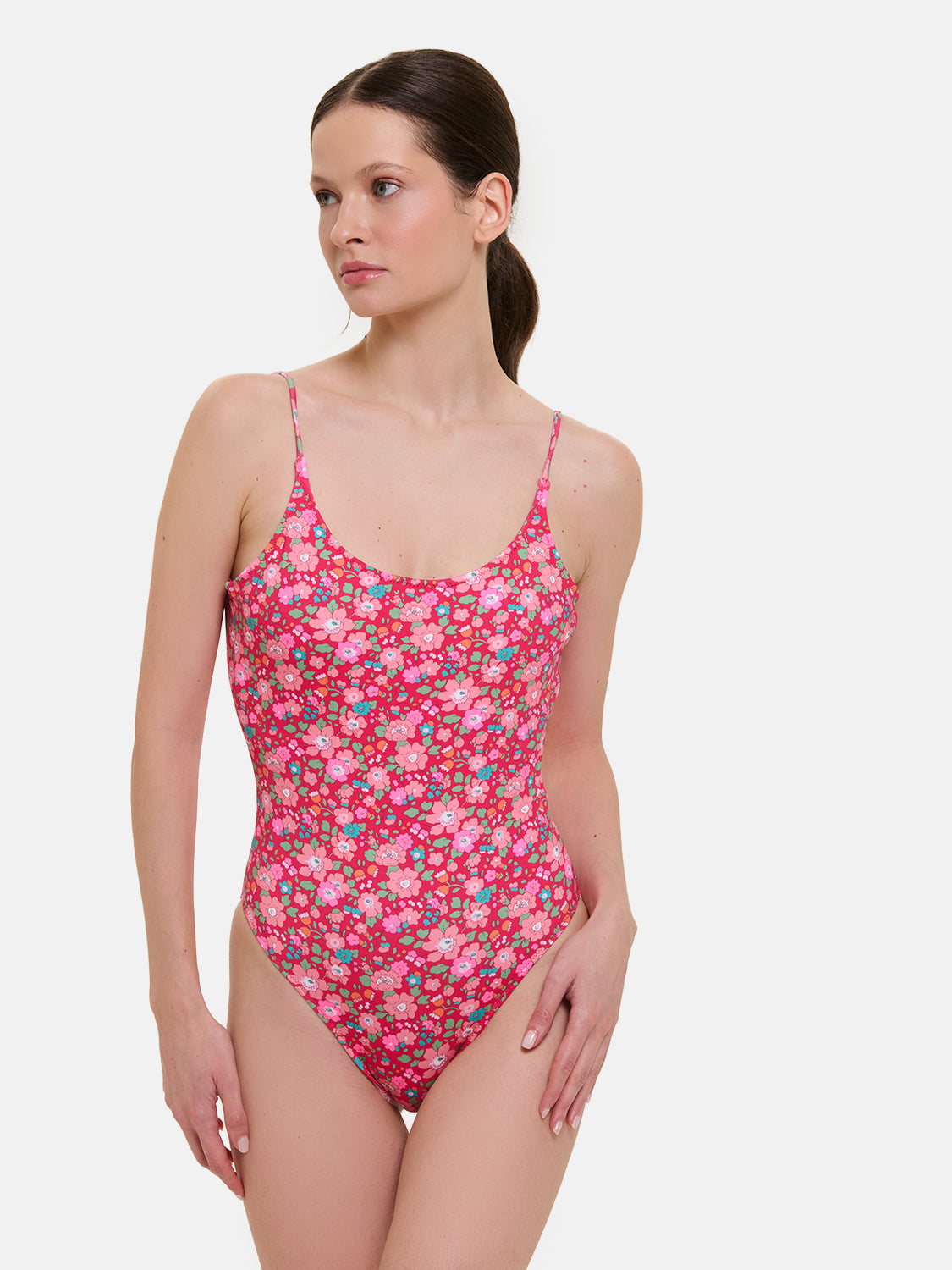 Intero Classico Donna Lycra Liberty Betsy Lampone