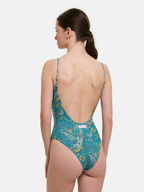 Intero Classico Donna Lycra Liberty Cashmere Verde