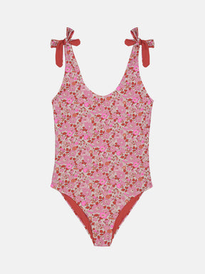 Intero Bambina Double Fiocchi Liberty Betsy Fluo Fuxia