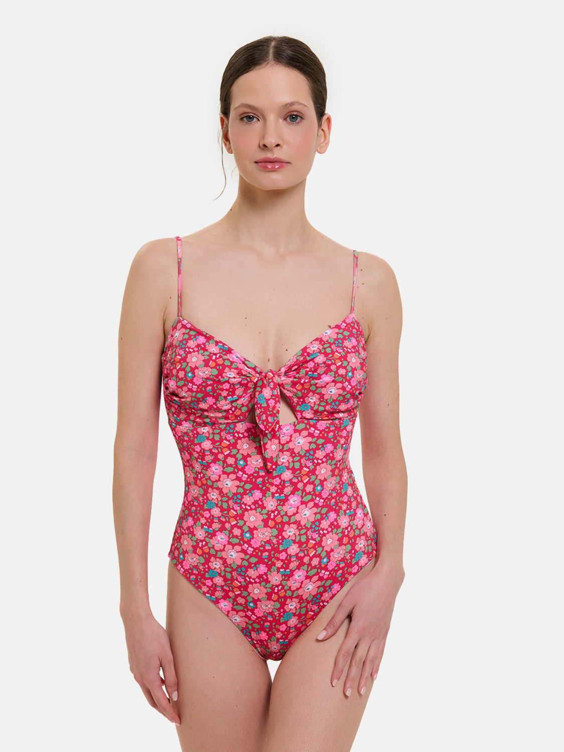 Intero Donna Nodo Lycra Liberty Betsy Lampone