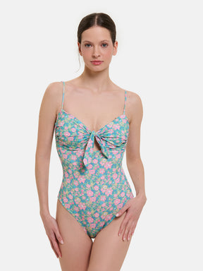 Intero Donna Nodo Lycra Liberty Betsy Verde Rosa