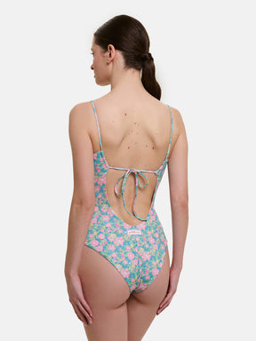 Intero Donna Nodo Lycra Liberty Betsy Verde Rosa